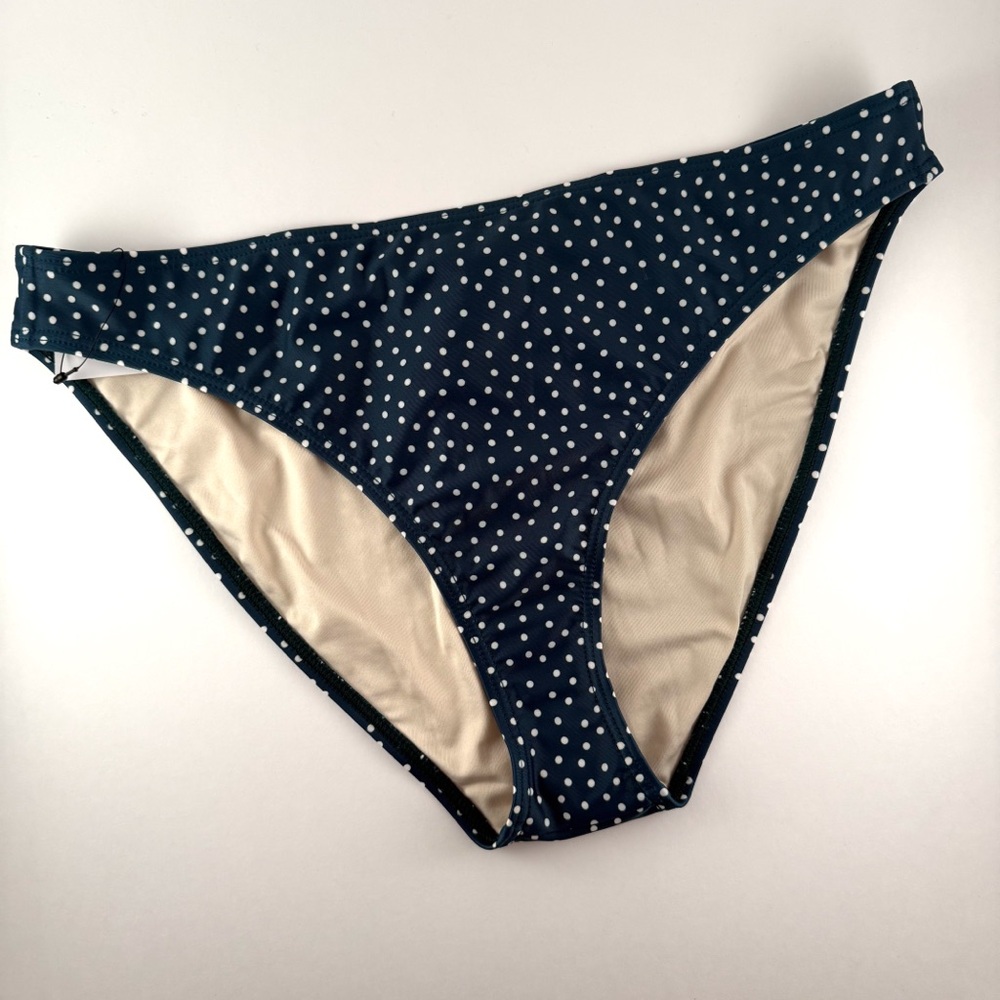 NWT Peony Swimwear Hi Line Polka-Dot Bikini Briefs
